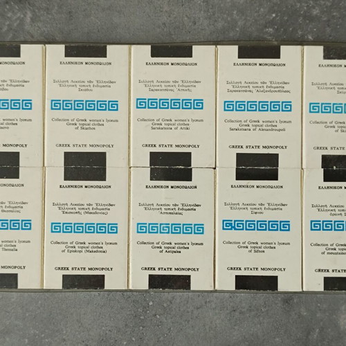 National costumes complete matchbox series new, filled with matches