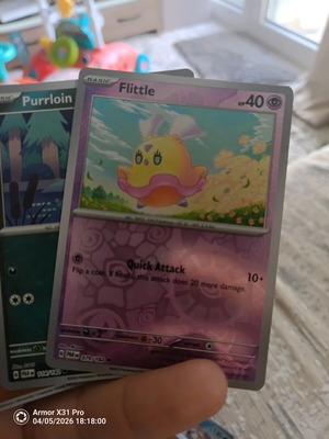 Pokemon Flittle (PAR 079) like new Holo Rare Paradox Rift