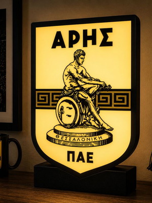 Aris Thessalonikis Lightbox illuminated fan art lamp new