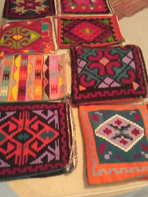 Woven loom bags new, over 80 years old