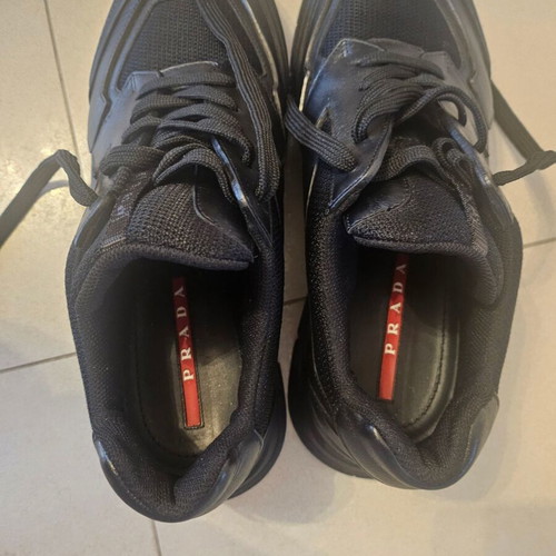 Prada men's sneakers size 43 like new, black