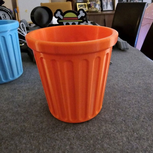 Office bin 3d printed orange like new, PLA plastic