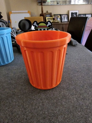 Office bin 3d printed orange like new, PLA plastic