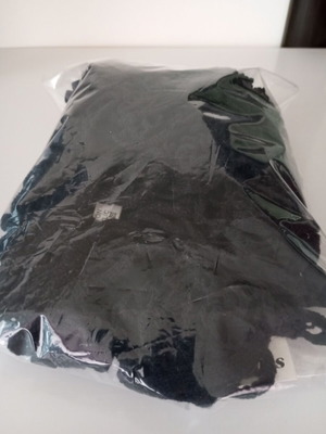 Long black scarf new with loop design