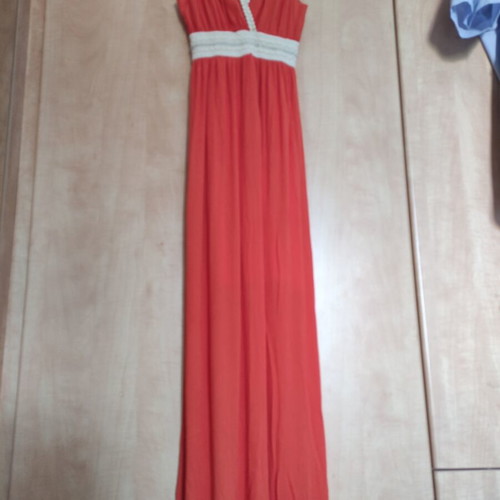 Paranoia long dress coral color size medium like new