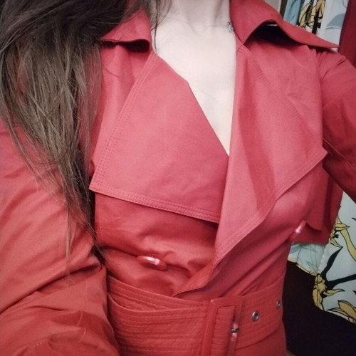 Raxevsky catwalk red trench coat, small size