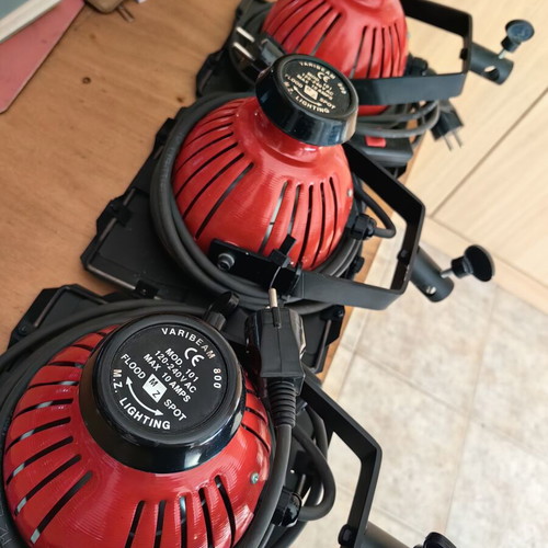 Red Head 800w Studio Video Lights used, set of 3