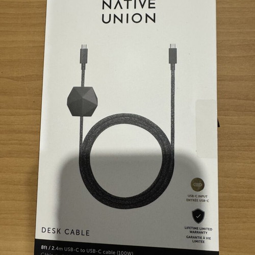 Native Union Desk Cable USB C to C 2.4m new