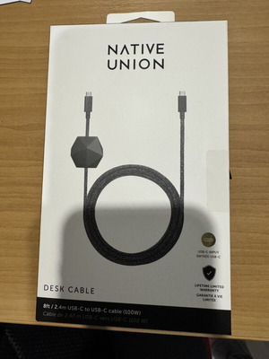 Native Union Desk Cable USB C to C 2.4μ νέο