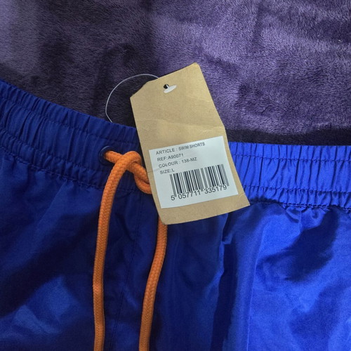 Russell Athletic swim shorts size L, blue