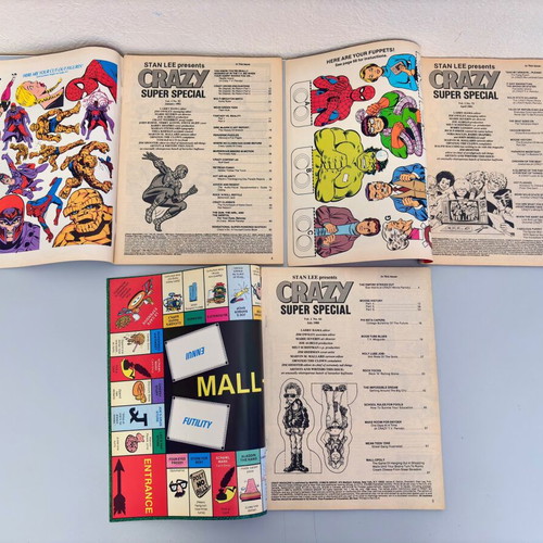 Crazy Magazine US collection used, 7 pieces
