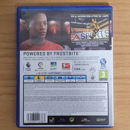 FIFA 17 PS4 game, Europe version