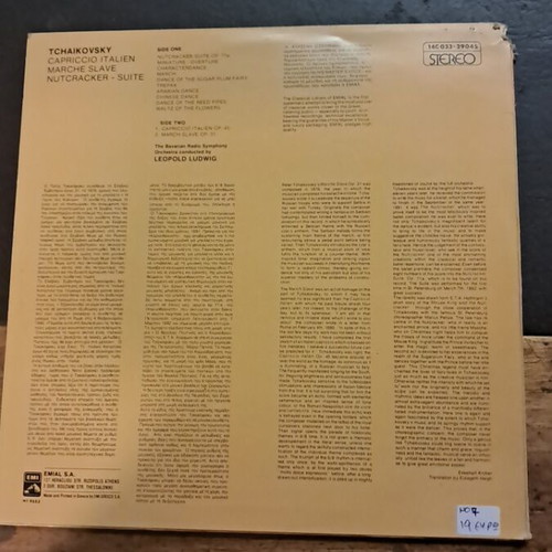 Tchaikovsky Leopold Ludwig vinyl record used, few scratches