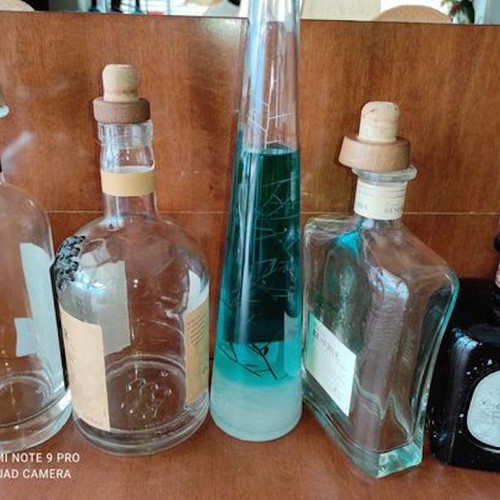 Beautiful used bottles