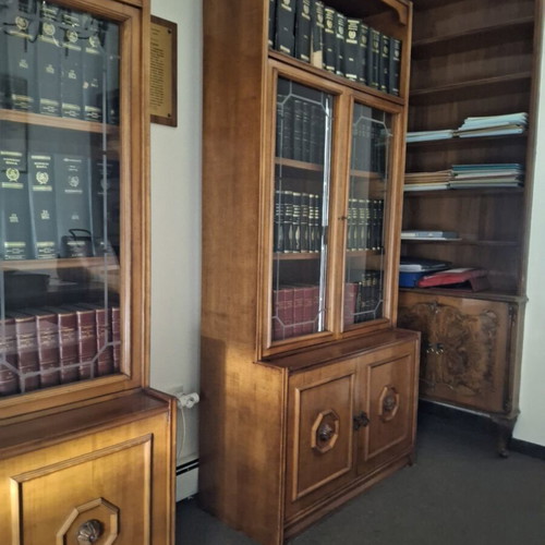 Set of 3 Display Cabinets made of solid wood like new