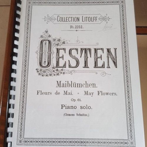 Oesten Mayflowers sheet music photocopies used
