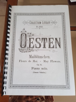 Oesten Mayflowers sheet music photocopies used