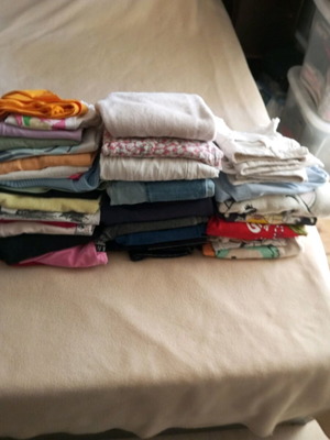 Girls' clothing pack used, ages 9-12, 36 pieces