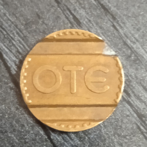 OTE telephone token 1967 used