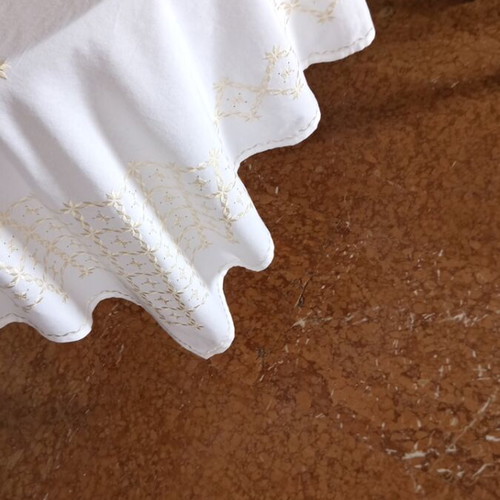 Tablecloth handmade with Lefkadian embroidery 1.80x1.80 new