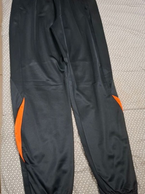 Black sports pants with elastic cuffs like new
