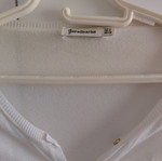Stradivarius knitted cardigan like new, white with gold buttons