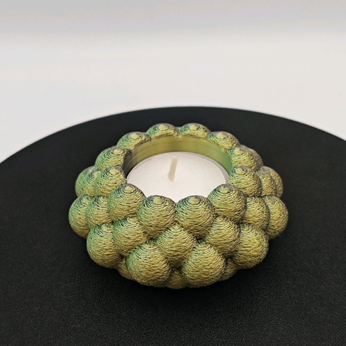 Reso candle holder new from 3d printer with esun pla silk magic material