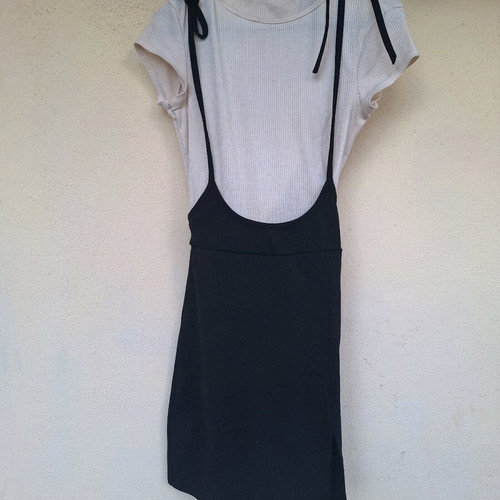 Mini dress black and white like new, one -  7,00 - Vendora.cy