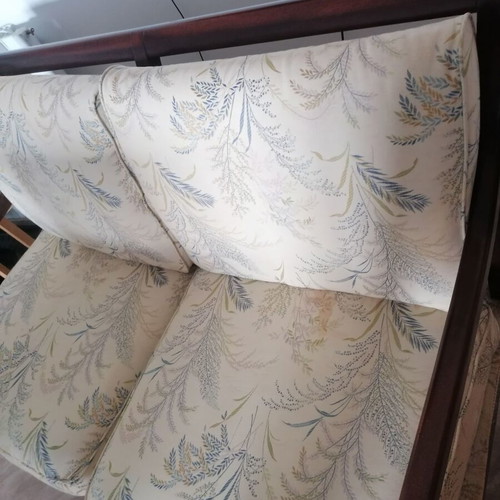 Solid two-seater sofa used