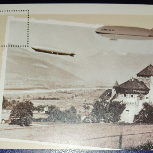 Liechtenstein 2003 philatelic card first flight Zeppelin NT