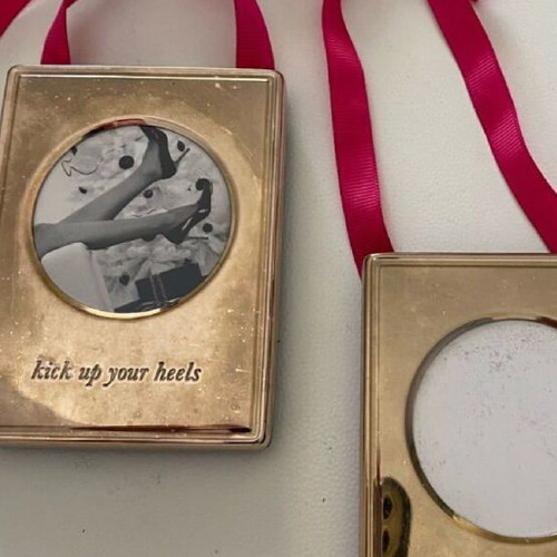 Kate Spade silver photo frames used, 7x10 cm, set of 2