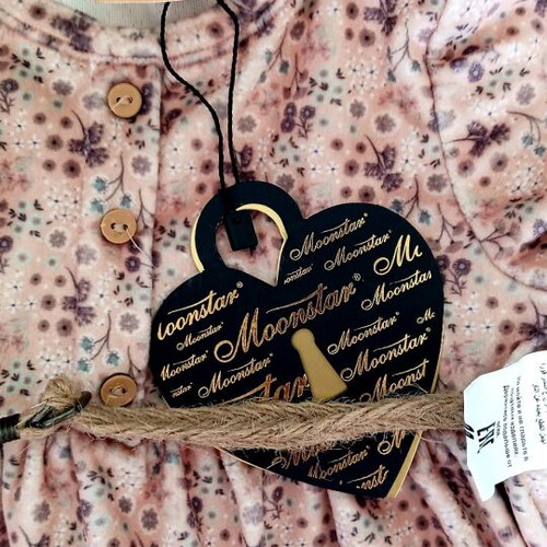 Moonstar baby dress new, long sleeve with vest, size 74