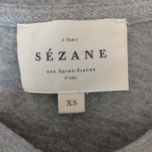 Sezane women's t-shirt like new, gray, size XS