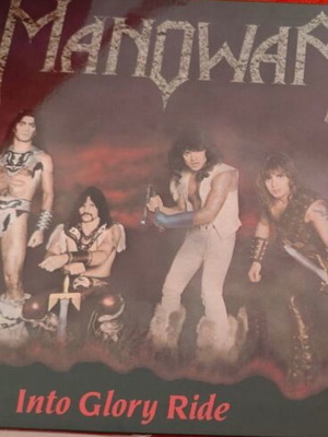 Manowar Into Glory Ride βινύλιο LP σαν καινούργιο, ανεπίσημη κυκλοφορία