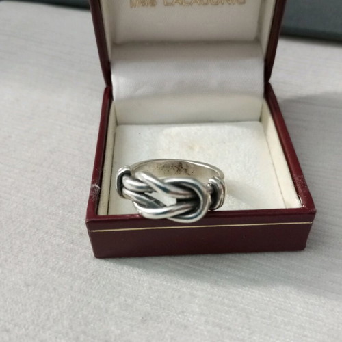 Lalaunis silver ring A21 925 vintage 'The Knot of Heracles' used