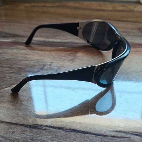 Bottega Veneta Vintage men's biker style polarized sunglasses