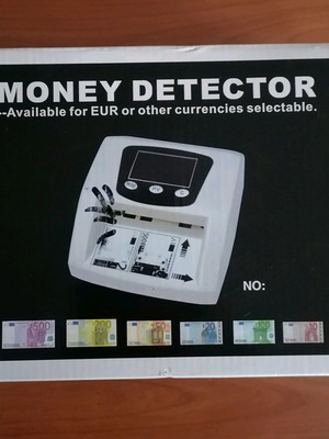 Money detector for euro banknotes used