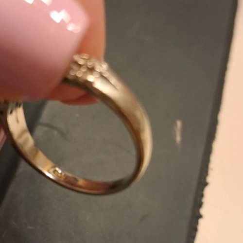 Silver 925 ring with zircon like new, size 19.8 mm