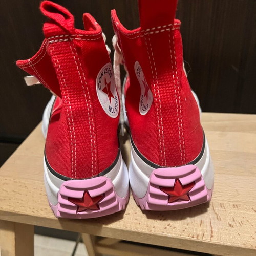 Converse Run Star Hike Hi red athletic shoes size 38 new