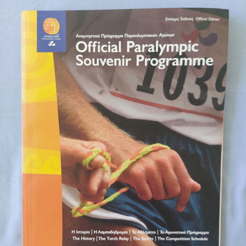 Official Paralympic Souvenir Programme Athens 2004