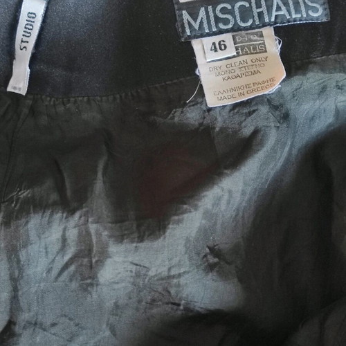 Vintage Studio Mischalis Skirt like new black heavy satin M