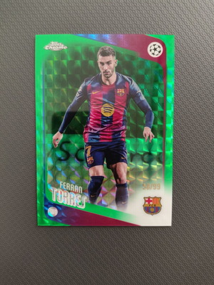 Topps Chrome κάρτα ποδοσφαίρου Ferran Torres /99