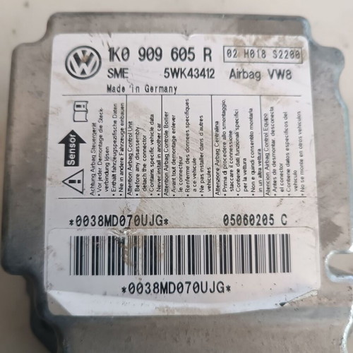 Airbag Control Unit for VW Golf '05-'08 like new, code 1K0909605R