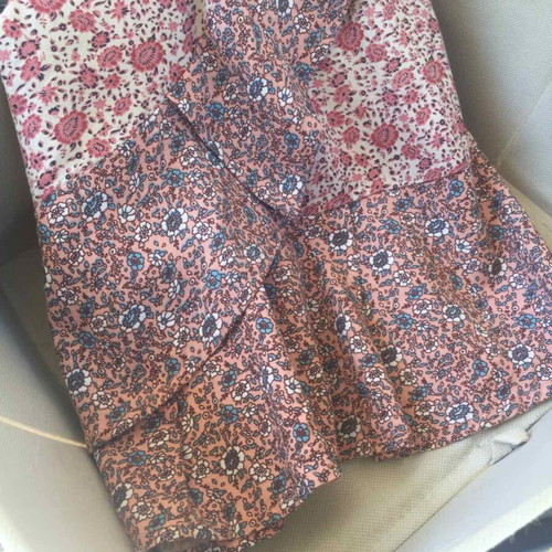 Boho mini skirt floral patchwork, like new, size M