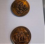  δύο μετάλλια Disney Το ένα για τα 200 χρόνια ανεξαρτησίας 1976