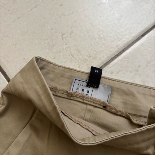 Access women's pants like new, beige khaki with fringe hem, size M