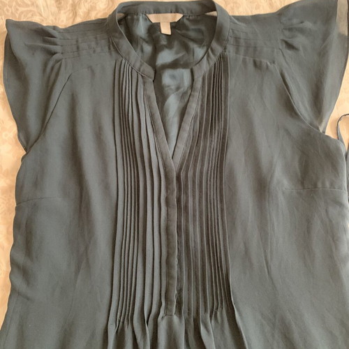 H&M dark blue petrol green dress, size 44 XL