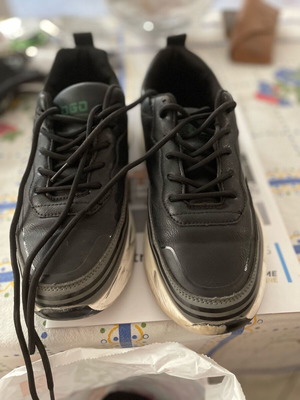 Casual shoes size 40 used, black and green