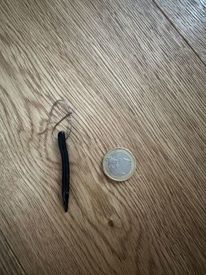 Black hanging earring like new