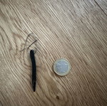 Black hanging earring like new